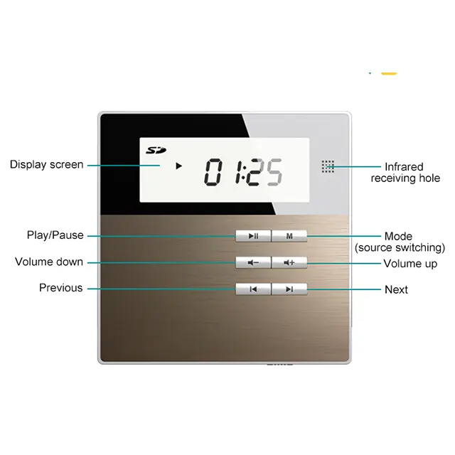intelligent sound system Supplier WiFi Wall Amplifier Audio for Multi Zone