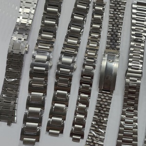 Correa de Reloj de Acero Inoxidable Pulido con Extremos Curvos de 17mm/18/19/20/21/22mm, Marca Privada, Banda de Muñeca Metálica NH35 - Product Image 5