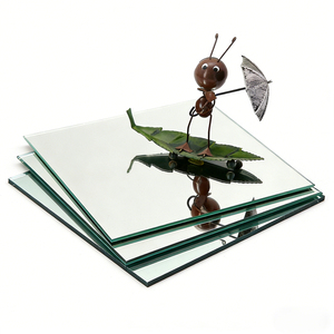 Zilverkleurig koperkleurig getint ultrahelder gehard spiegelglas voor gebouwen, multifunctionele LED gehard glazen spiegel - Product Image 1