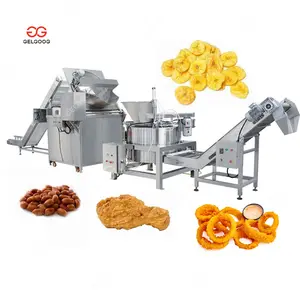 Gelgoog piantaggine Banana Chips anelli di cipolla friggitrice per arachidi macchina per friggere pollo