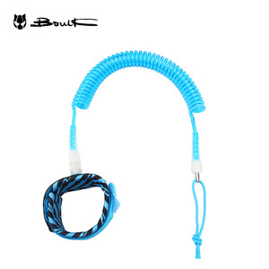 สายรัดบอร์ด Surf Leash 5 มม. 10 ฟุต สาย TPU แบบขด สำหรับกระดานโต้คลื่น พายบอร์ด กีฬาทางน้ำ - Product Image 4