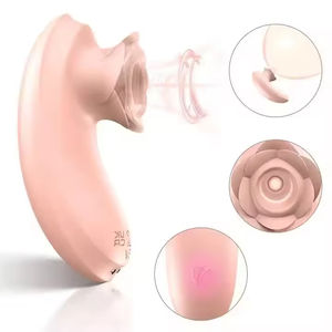 Vibrador de Clítoris y Pezones con Forma de Rosa, Resistente al Agua, 10 Velocidades, Estimulador de Punto G para Mujeres, con Mango - Product Image 6