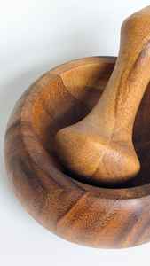 Juego de mortero de madera duradero para ajo y especias, herramienta de cocina hecha a mano de HUMAYUN WORLD CRAFTS a precio mayorista - Product Image 4