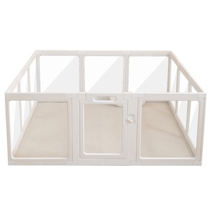 Barrière <span class=keywords><strong>de</strong></span> protection transparente en HDPE pour bébé, pour usage intérieur, salon, protection contre les chutes - Product Image 1