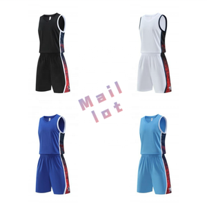 Jersey basket personalisasi, seragam tim bahan poliester ringan cetak tersublimasi untuk sekolah dan klub - Product Image 1