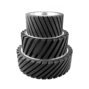 3 "/75mm Breite Gummi kontakt rad Riemens chl eifer Kettenrad Motorantrieb srad - Product Image 5