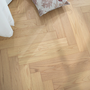 Parquet contrecollé en chevrons T&G multicouche 12 mm en noyer, antidérapant, brossé, facile à nettoyer, conforme à la norme REACH, pour salon - Product Image 2
