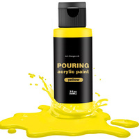Vente chaude DIY Acrylique Verser Peinture Ensemble pour Étudiants et Enfants sur Verre Toile Papier Mignon DIY Violent Ours