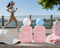 Flacon de crème solaire PE de 30 ml et 50 ml, flacon de crème cosmétique avec bouchon à vis en forme de boule