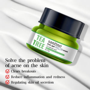 Venta caliente 2% Ácido salicílico Árbol de té Eliminar Crema para manchas de acné 20g Reduce el tamaño de las imperfecciones y el enrojecimiento - Product Image 4