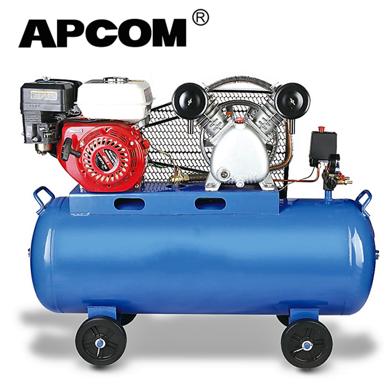 GA2508 4hp 8bar 9 CFM 70 litres réservoir d'air portatif d'essence de compresseur d'air à essence