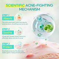 BREYLEE Patchs anti-acné hydrocolloïdes invisibles pour la nuit avec acide salicylique et huile d'arbre à thé