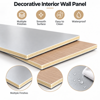 Panneau mural en cristal de carbone de 6 mm, imperméable, décoratif, revêtement mural intérieur pour la maison, l'hôtel, le bureau