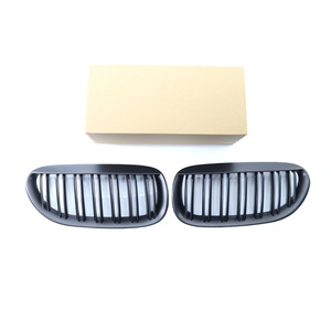 Rejilla de entrada de aire del parachoques delantero BMW E63, negro mate, plástico ABS, 2003-2010 - Product Image 4