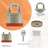 Cadenas en acier 40 mm à plusieurs anse, durables, étanches, certifiés CE, plusieurs tailles, clé polie, approvisionnement direct usine