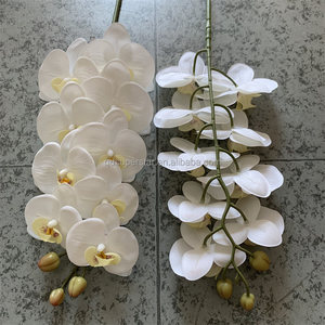 E-239 Fiori Artificiali di Alta Qualità per Decorazioni Matrimoniali, Grandi Rami di Phalaenopsis Bianca al Tatto Realistico - Product Image 3
