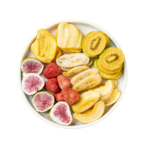 Venda quente A Granel Congelar Secas Banana Kiwi Fruta Figo Data Vermelha Maçã Morango Congelar Secas Frutas Misturadas Misturar Frutas - Product Image 1
