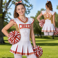 Uniforme de Animadoras de Manga Larga, Sublimación Personalizada, Bordado, Venta Directa de Fábrica, MOQ Bajo, Diseño Gratuito, Pedido en Grupo
