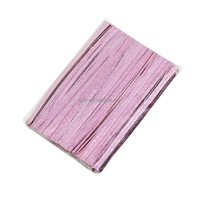 Attaches torsadées en PET à paillettes laser multicolores en gros, longueur personnalisée, attaches torsadées métalliques brillantes pour bouquets de fleurs et emballages de bonbons