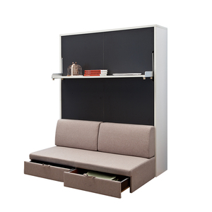 Muebles <span class=keywords><strong>de</strong></span> Dormitorio al por Mayor, Cama Plegable Vertical <span class=keywords><strong>de</strong></span> Madera Tamaño Queen, Cama Murphy - Product Image 4