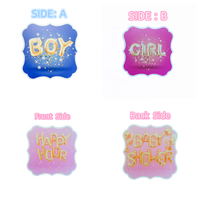 Niño y Niña bebé de un año de edad Baby Shower Photo Booth Props accesorios de fiesta de cumpleaños