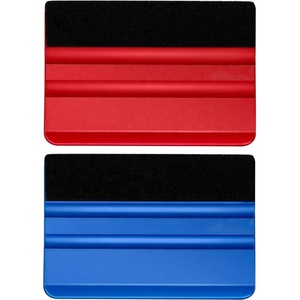 4 inch cảm thấy <span class=keywords><strong>3m</strong></span> vinyl xe bọc Cửa Sổ Màu Đỏ phim scraper giống cây chổi - Product Image 1