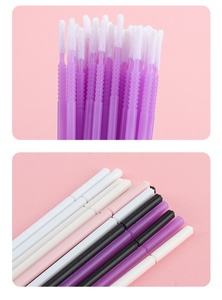 Hisopo desechable para pestañas, palo de microfibra de plástico para limpieza de extensiones de pestañas, herramienta de belleza - Product Image 2