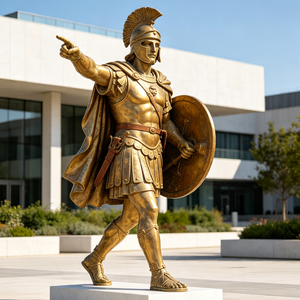 Statue grecque en fibre de verre de 80 pouces représentant un <span class=keywords><strong>soldat</strong></span> romain pour l'extérieur - Product Image 4