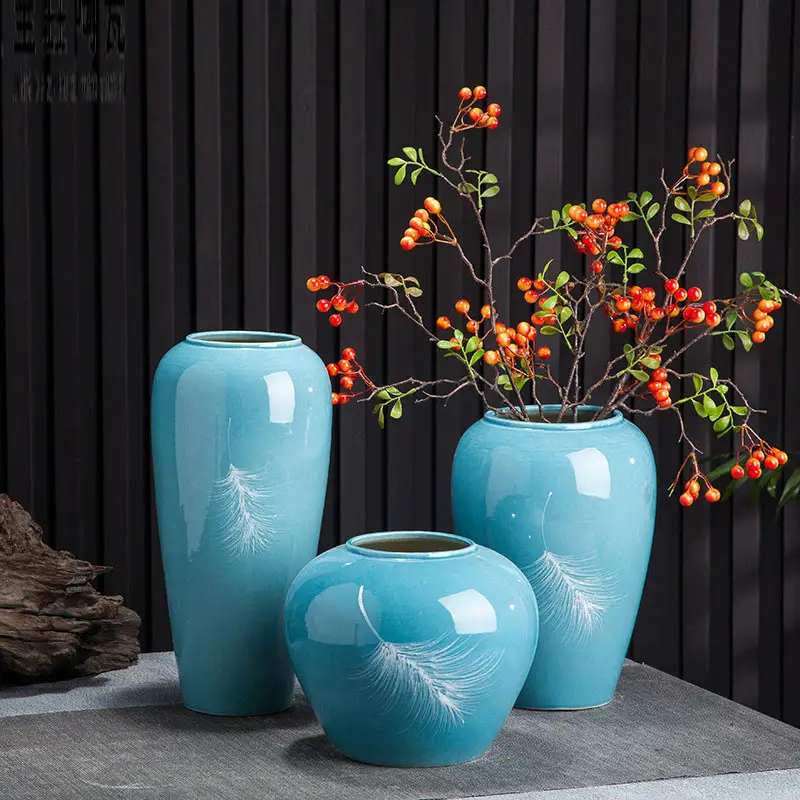 hand painted vase large ceramic garden vases flower pot decorative vase for living room home accessories