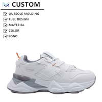 Sneakers Chunky Personnalisées pour Hommes avec Logo, Chaussures Rétro Légères, Tige en Maille Respirante, Chaussures de Sport Antidérapantes, Chaussures de Gym
