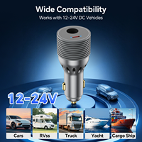 Nouveau chargeur de voiture mini 12V-24V 60W, convertisseur DC compact pour allume-cigare avec alimentation en sortie 30V