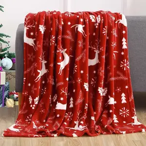 Double Polar Fleece Blanket Soft and Comfortable Polyester Mink Blanket Very Popular for Christmas Throws