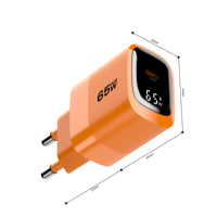 Cargador Rápido USB C Móvil Tommox de 65W con Pantalla, Cargadores para Teléfonos y Tabletas Tipo C, Venta al por Mayor, Cargador de 65w 45w Gan 30w Tipo C