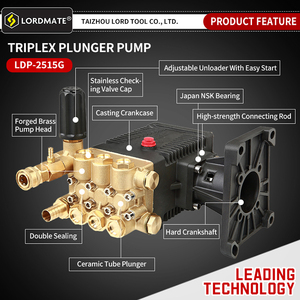 LORDMATE CE Nouvelle machine de nettoyage de canalisations à eau froide robuste 4000 psi Nettoyeur haute pression Pompe triplex 15/20 CV pour canalisations et drains - Product Image 4
