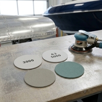 Papier abrasif en carbure de silicium de 6 pouces, maille 5000, pour le polissage d'avions et de yachts, compatible OEM/OOBM