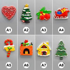 Aimants de réfrigérateur en résine faits à la main pour Noël, vente en gros, pour la décoration des fêtes, cadeaux de collection pour les fêtes - Product Image 2
