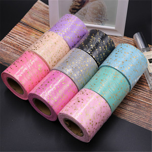 Ruy Băng Ngôi Sao Năm Cánh Màu Bạc Mới 6Cm 25 Yard/Gói Vải Tuyn Tutu CuộN Đồ Trang Trí Tiệc Đám Cưới Ngày Lễ Gắn Nơ Lưới - Product Image 4