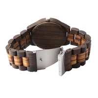 TJW Montre cadeau classique de luxe pour homme Mouvement à quartz en bois naturel Style business ou pièce de monnaie à la mode