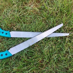 Sierra de podar Shanteng 270 con hoja de acero inoxidable y mango turquesa para jardinería y carpintería - Product Image 2