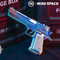 Pistol Mainan Desert Eagle Flame  Puzzle Kayu 3D Terlaris Pistol Karet DIY Mainan Edukasi Pengasah Otak Model Desert Eagle
