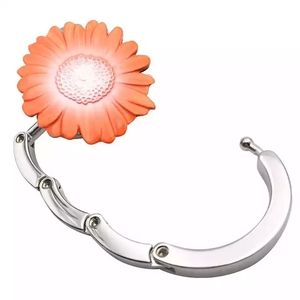 Meetee Móc Treo Bàn Túi Xách Túi Xách Gấp Gọn Hình Hoa Bằng Hợp Kim BHR-017 - Product Image 5