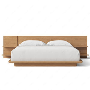 Кровать FERLY <span class=keywords><strong>King</strong></span> Size с рифленой деревянной спинкой и обитым изголовьем, современная элегантная кровать для роскошной главной спальни - Product Image 2