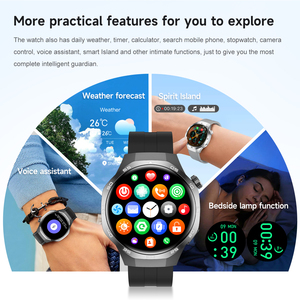 WATCH 5 MAX Business סִגְנוֹן שעון חכם IP67 רצועת סיליקון מצפן מעקב תנועה ניטור בריאות ניטור לחץ דם מגנטי - Product Image 4