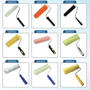 Rouleau de <span class=keywords><strong>peinture</strong></span> professionnel de 9 pouces à rayures tigrées avec manche en plastique, rouleau acrylique rayé jaune <span class=keywords><strong>et</strong></span> <span class=keywords><strong>noir</strong></span> pour la <span class=keywords><strong>peinture</strong></span> murale - Product Image 6