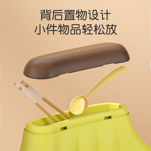 Chaise haute Ganana pour bébé de 0 à 12 mois, chaise d'alimentation multifonctionnelle portable en plastique avec plateau et coussin de siège - Product Image 4