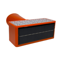Meilleurs kits de feux stroboscopiques pour camions de construction, feux clignotants d'avertissement solaires, diamètre 300 mm, panneau solaire 10 W, feux clignotants en promotion