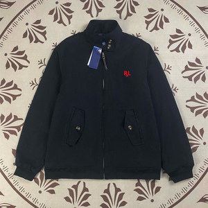 Giacca da Uomo in Cotone Stile Retrò con Colletto Rialzato, Ricamo Etichetta RL, Stile Old Money, Cappotto Casual Autunno Inverno # R L-2246 - Product Image 5