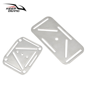 KEEP DIVING Plongée à la dérive Connexion de sangle dorsale en acier inoxydable 316 Plaque d'acier perforée Multi-spécifications Latéral - Product Image 1