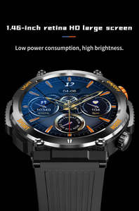 Reloj Inteligente Deportivo para Exteriores Hombre HT17 con Iluminación LED, Reloj Inteligente con Llamadas Bluetooth para Hombres y Mujeres - Product Image 4