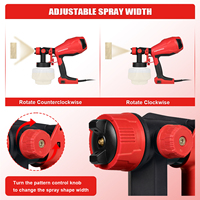 Pistolet à peinture électrique AEROPRO 500W, pulvérisateur sans fil portable HVLP, machine à peinture sans air, pistolet à peinture pour la maison/les murs/les voitures